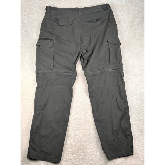 B.C. Clothing Utility Pants Mens XXLx34 Grey Convertible Tactical Zipper Shorts - Picture 2 of 8